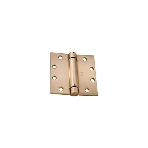 Best Hinges 4in x 4in Spring Hinge # 422108 Satin Bronze Finish 2060R410A - main